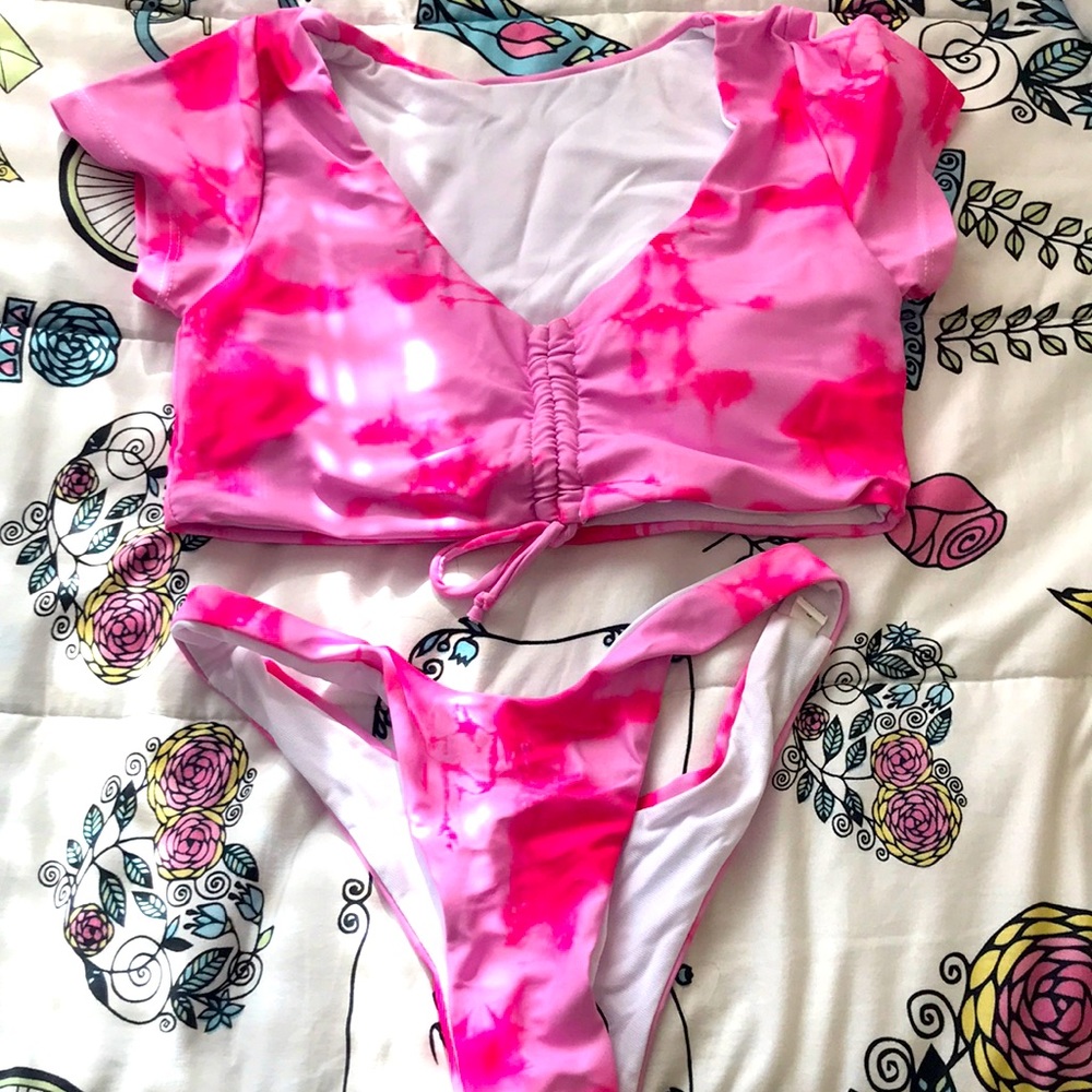 High waisted bikini set